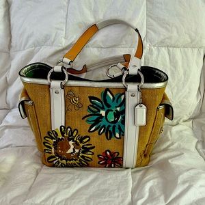 Coach sunflower bag